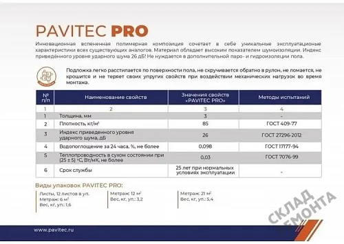 Фото Подложка рулонная Pavitec Pro 3 мм под ламинат и паркет оранжевая – купить в Пензе: цена, описание, фото. Интернет-магазин 4